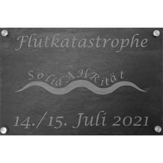 Flutpegel 20x30 cm mit Befestigung